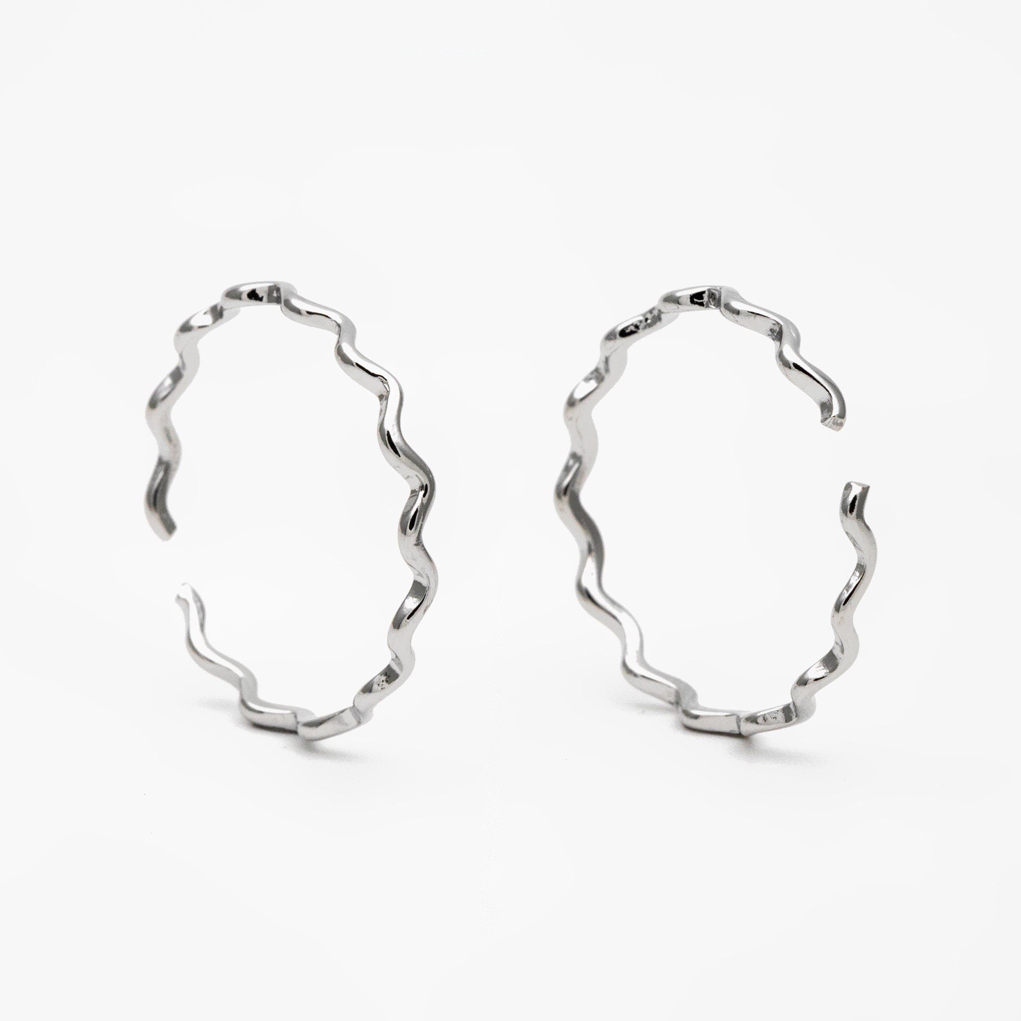 4pcs Gold/ Silver Wave Ring, Finger Ring, Everyday Ring, Modern Style Ring, Fashion Rings, Dainty Rings (#JZ-018-D)